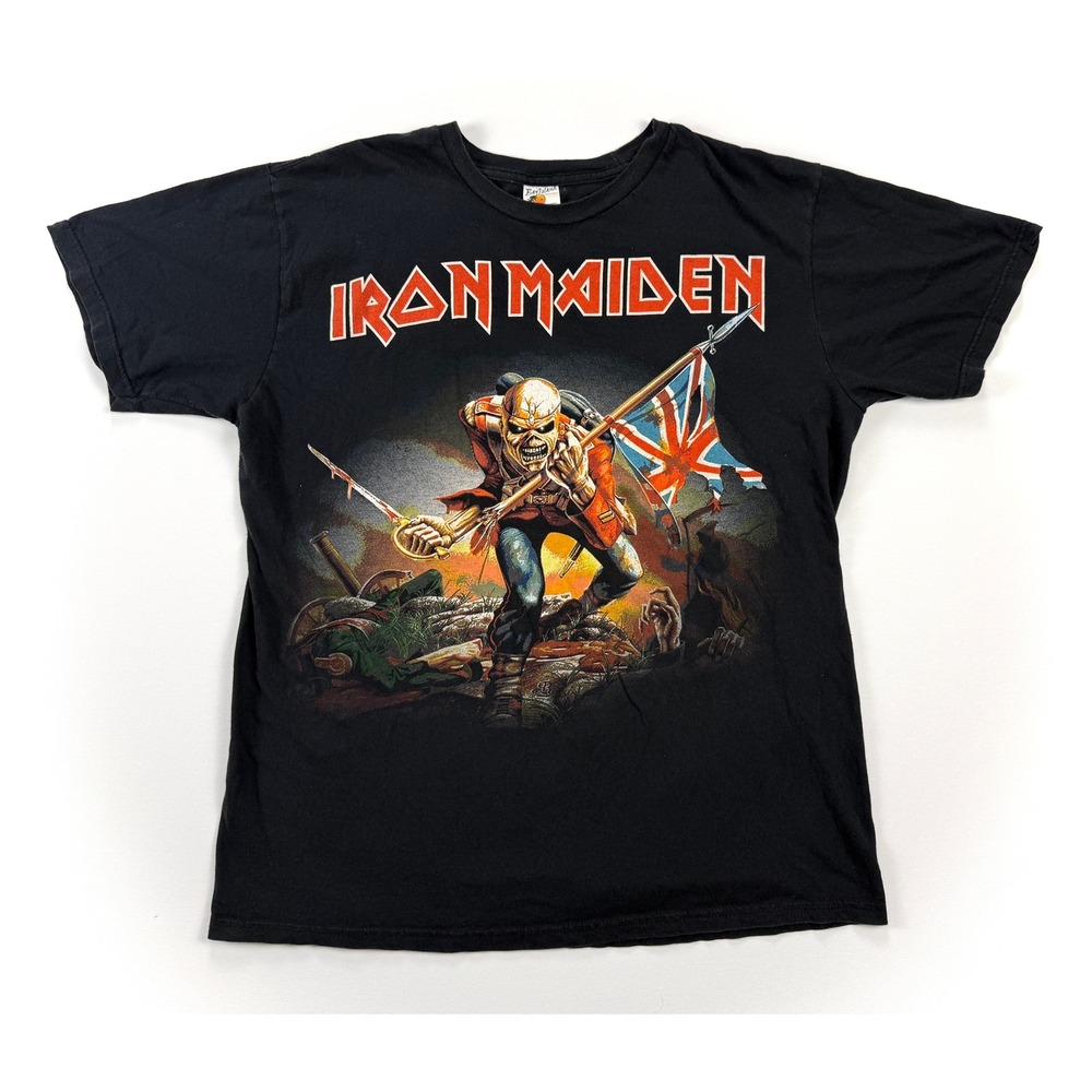 VTG Y2K Iron Maiden The Trooper T Shirt XL Bay Island Eddie Heavy Metal Tee 1871